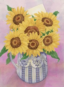 ひまわり、1998（紙にトイレ）